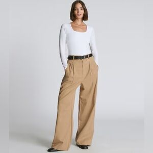 Everlane Square Neck Supima Cotton Bodysuit NWT